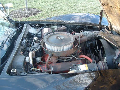 1976 Corvette engine bay